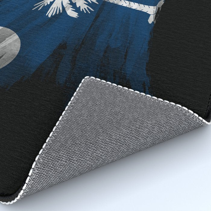 South Carolina state flag brush stroke, South Carolina flag background Rug Gallery Image 4