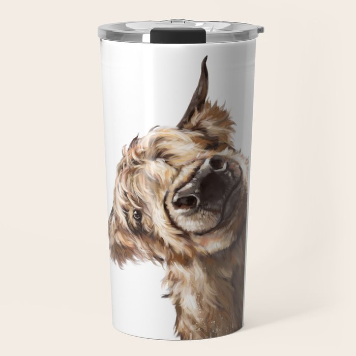 Sneaky Highland Cow Travel Mug Gallery Image 1