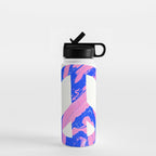 peace, blue & pink Water Bottle Gallery Image 1