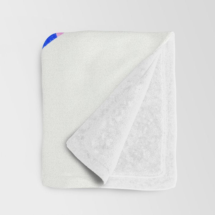 peace, blue & pink Throw Blanket Gallery Image 3