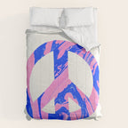 peace, blue & pink Comforter Gallery Image 6