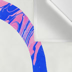 peace, blue & pink Wall Tapestry Gallery Image 3