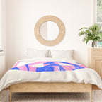 peace, blue & pink Duvet Cover Gallery Image 3