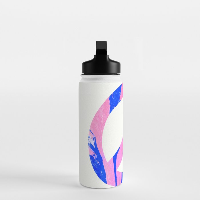 peace, blue & pink Water Bottle Gallery Image 3