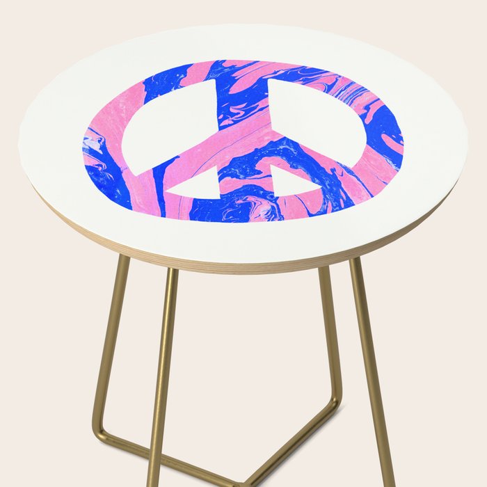 peace, blue & pink Side Table Gallery Image 2