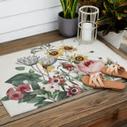 Romantic Garden Outdoor Rug Gallery Image 2