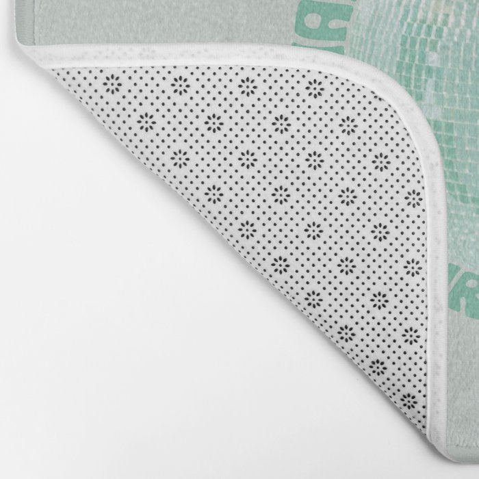 Happiness Is The True Measure of Success in Mint Bath Mat Gallery Image 2