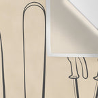 Minimal Skis 2 Wall Tapestry Gallery Image 3