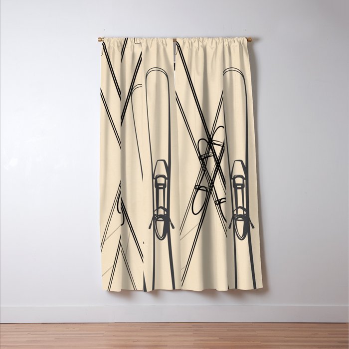 Minimal Skis 2 Window Curtain Gallery Image 3