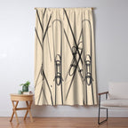 Minimal Skis 2 Window Curtain Gallery Image 5