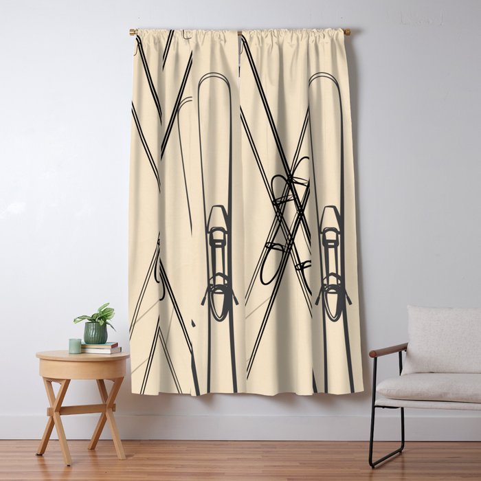 Minimal Skis 2 Window Curtain Gallery Image 5