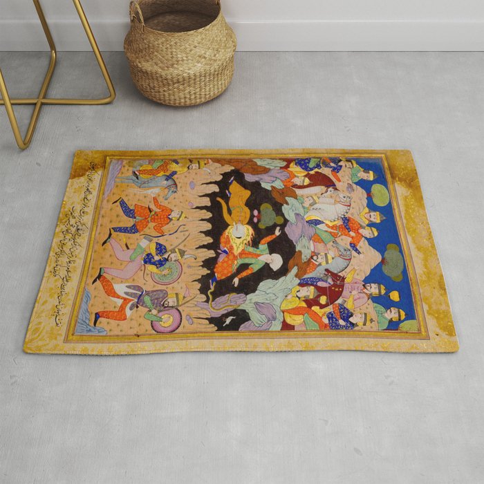 Sleeping in the hidden cave Islamic Antique Art  Rug Gallery Image 1