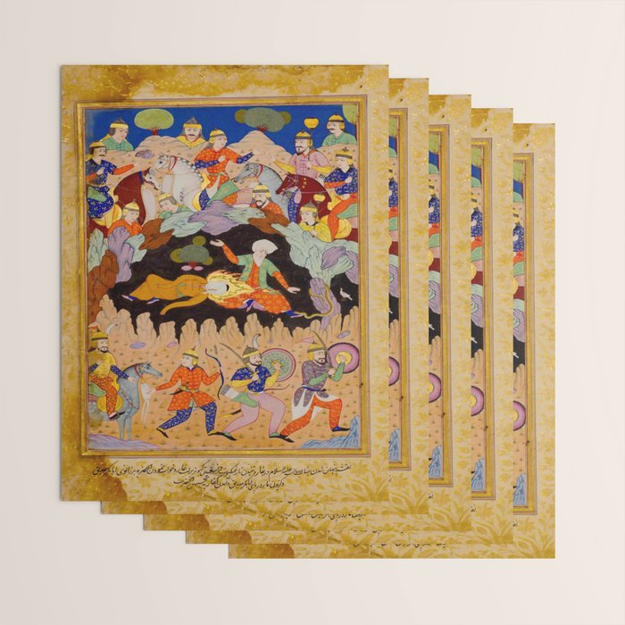 Sleeping in the hidden cave Islamic Antique Art  Wrapping Paper Gallery Image 3