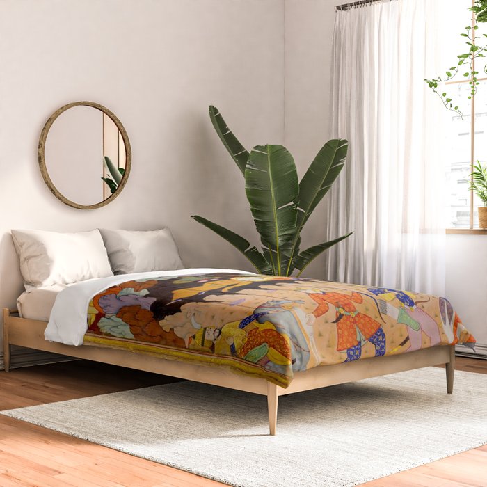 Sleeping in the hidden cave Islamic Antique Art  Comforter Gallery Image 2