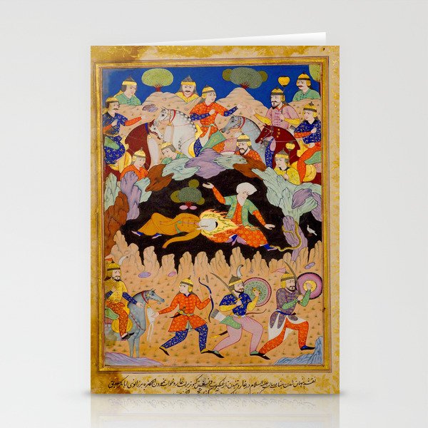 Sleeping in the hidden cave Islamic Antique Art  Stationery Card Gallery Image 2