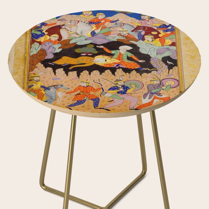 Sleeping in the hidden cave Islamic Antique Art  Side Table Gallery Image 2