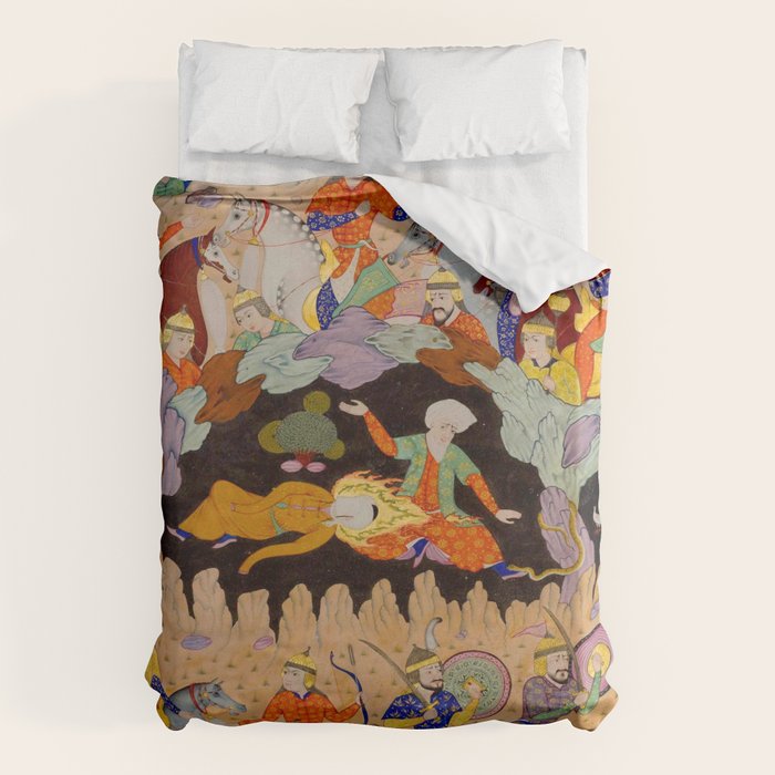 Sleeping in the hidden cave Islamic Antique Art  Duvet Cover Gallery Image 1