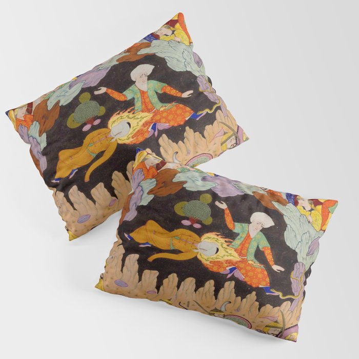 Sleeping in the hidden cave Islamic Antique Art  Pillow Sham Gallery Image 1