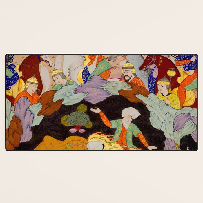 Sleeping in the hidden cave Islamic Antique Art  Desk Mat Gallery Image 3