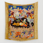 Sleeping in the hidden cave Islamic Antique Art  Wall Tapestry Gallery Image 4