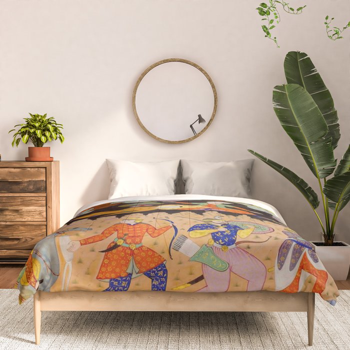 Sleeping in the hidden cave Islamic Antique Art  Comforter Gallery Image 3