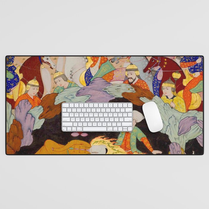 Sleeping in the hidden cave Islamic Antique Art  Desk Mat Gallery Image 1