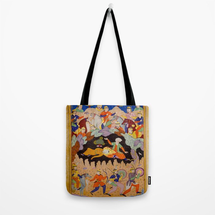 Sleeping in the hidden cave Islamic Antique Art  Tote Bag Gallery Image 2