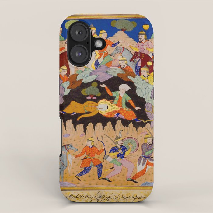 Sleeping in the hidden cave Islamic Antique Art  iPhone Case Gallery Image 1