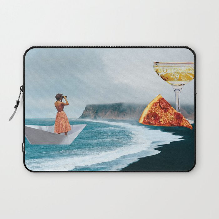 Sighting (Champagne & Pizza) Laptop Sleeve Gallery Image 1