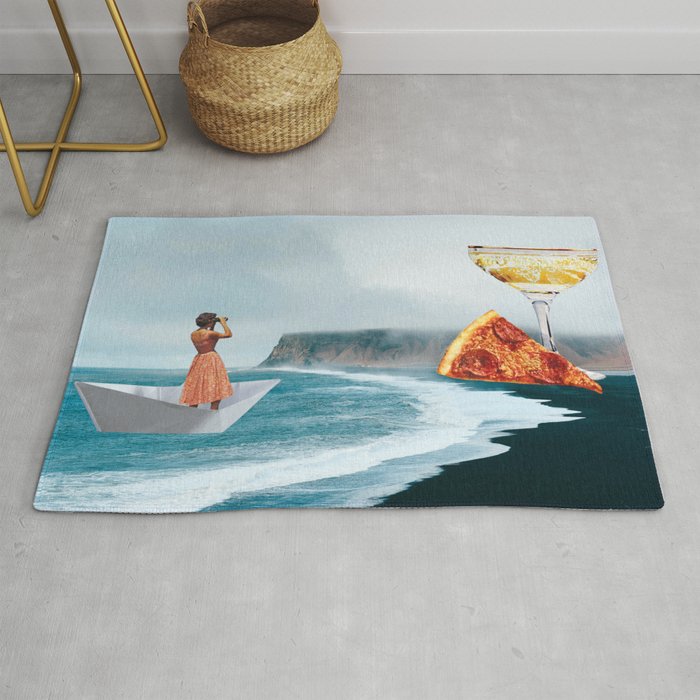 Sighting (Champagne & Pizza) Rug Gallery Image 1