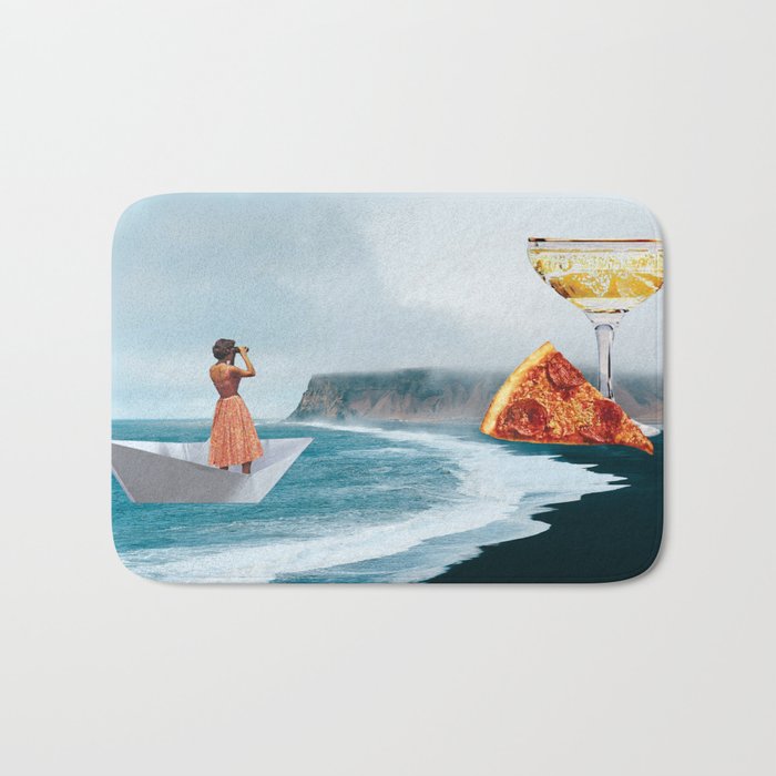 Sighting (Champagne & Pizza) Bath Mat Gallery Image 1