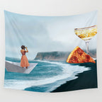 Sighting (Champagne & Pizza) Wall Tapestry Gallery Image 4