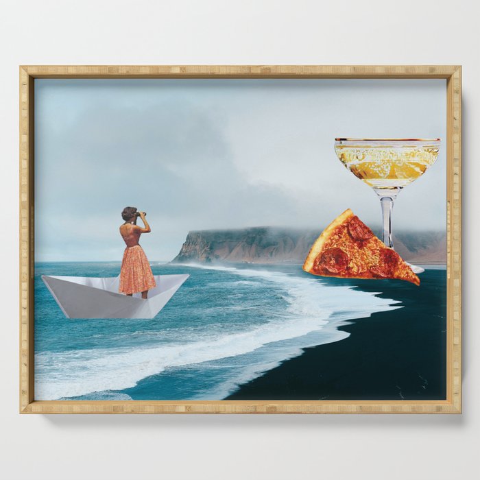 Sighting (Champagne & Pizza) Serving Tray Gallery Image 1
