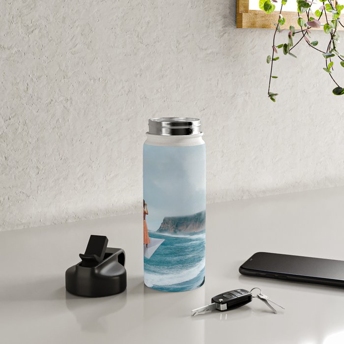 Sighting (Champagne & Pizza) Water Bottle Gallery Image 4