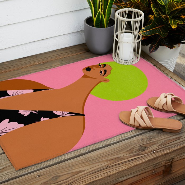 Summer Hair Vibe Outdoor Rug Gallery Image 2