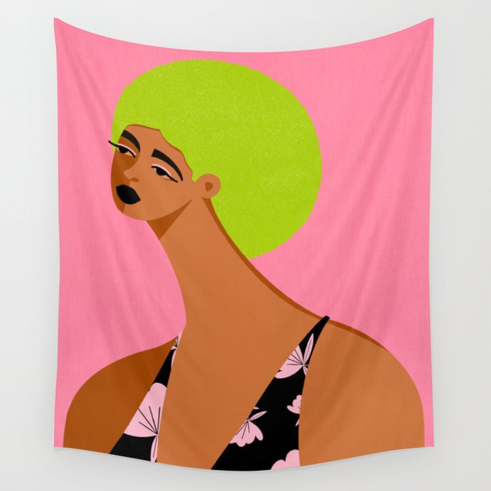 Summer Hair Vibe Wall Tapestry Gallery Image 1