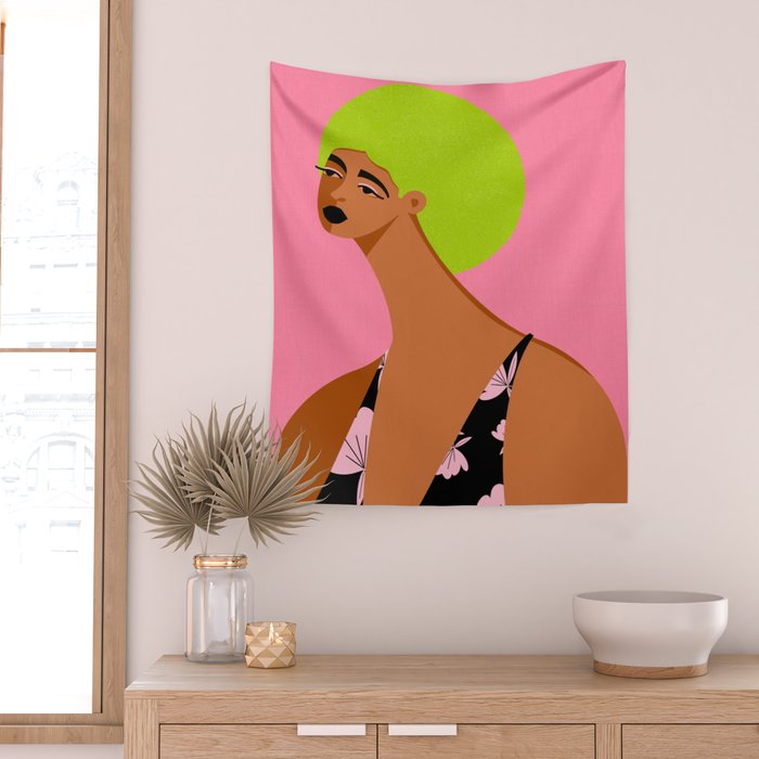 Summer Hair Vibe Wall Tapestry Gallery Image 2