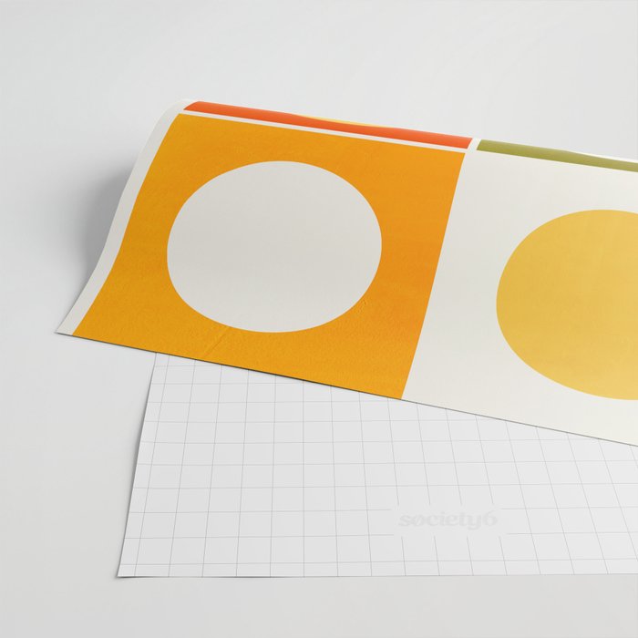 Colourplay & Concentric Circles: Mid Century Edition Wrapping Paper Gallery Image 2