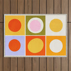 Colourplay & Concentric Circles: Mid Century Edition Outdoor Rug Gallery Image 1