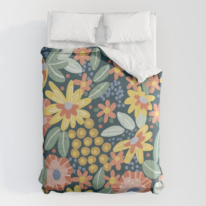 Alicia Blue Pattern Comforter Gallery Image 6