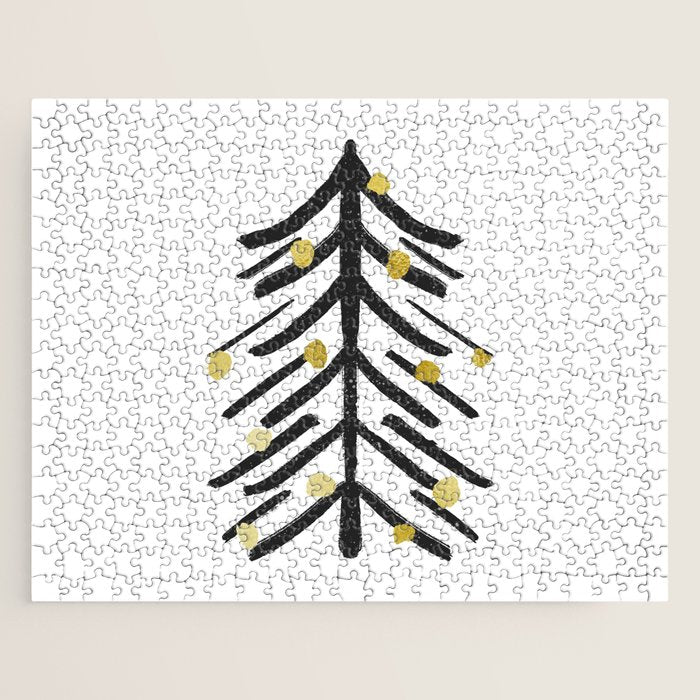 Black and gold spiky tree Jigsaw Puzzle Gallery Image 1
