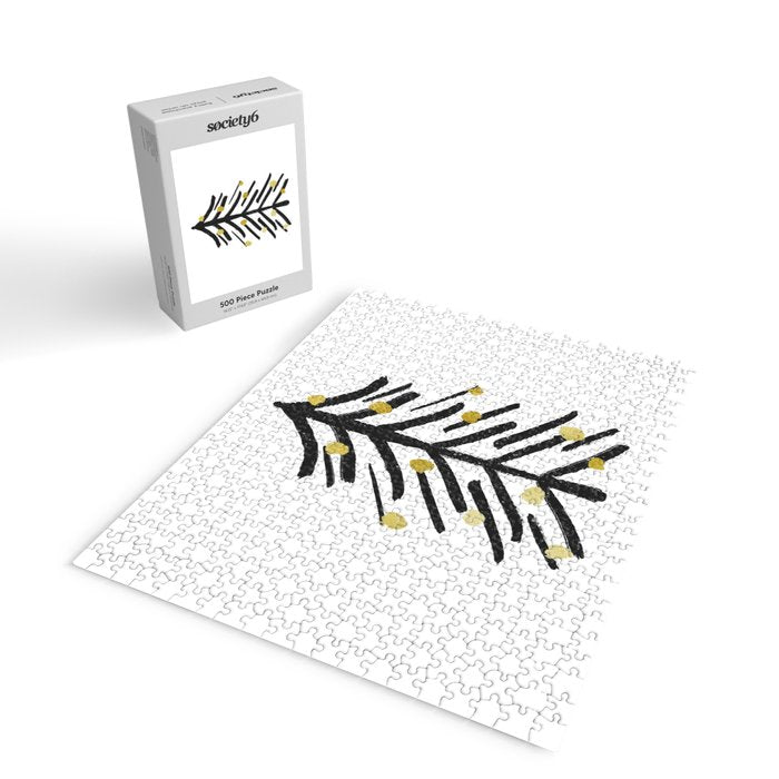 Black and gold spiky tree Jigsaw Puzzle Gallery Image 2