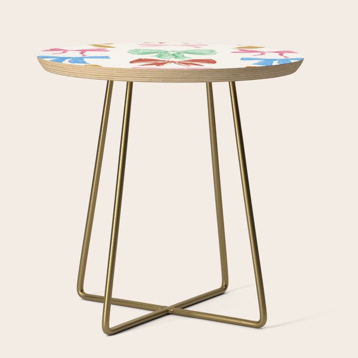 Holiday colorful bows Side Table Gallery Image 1
