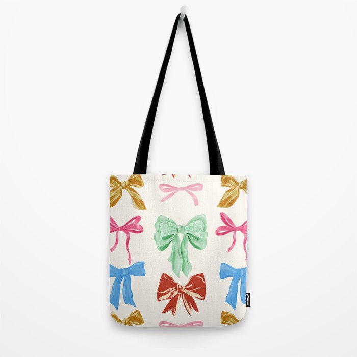 Holiday colorful bows Tote Bag Gallery Image 2