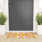 Abstract in Yellow and Cream Welcome Mat Gallery Image 3