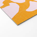 Abstract in Yellow and Cream Welcome Mat Gallery Image 2
