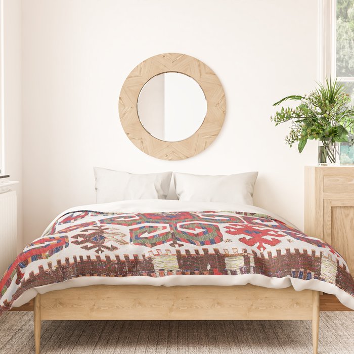 Saçikara Antique Tribal Turkish Kilim Duvet Cover Gallery Image 3