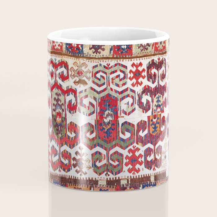 Saçikara Antique Tribal Turkish Kilim Coffee Mug Gallery Image 4