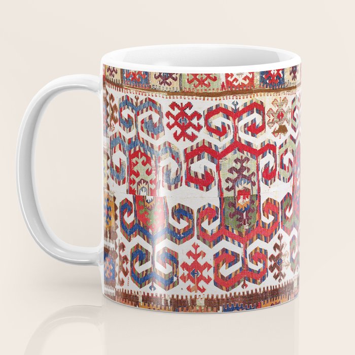 Saçikara Antique Tribal Turkish Kilim Coffee Mug Gallery Image 3