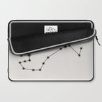 Scorpio Zodiac Star Constellation Line Art White Laptop Sleeve Gallery Image 2